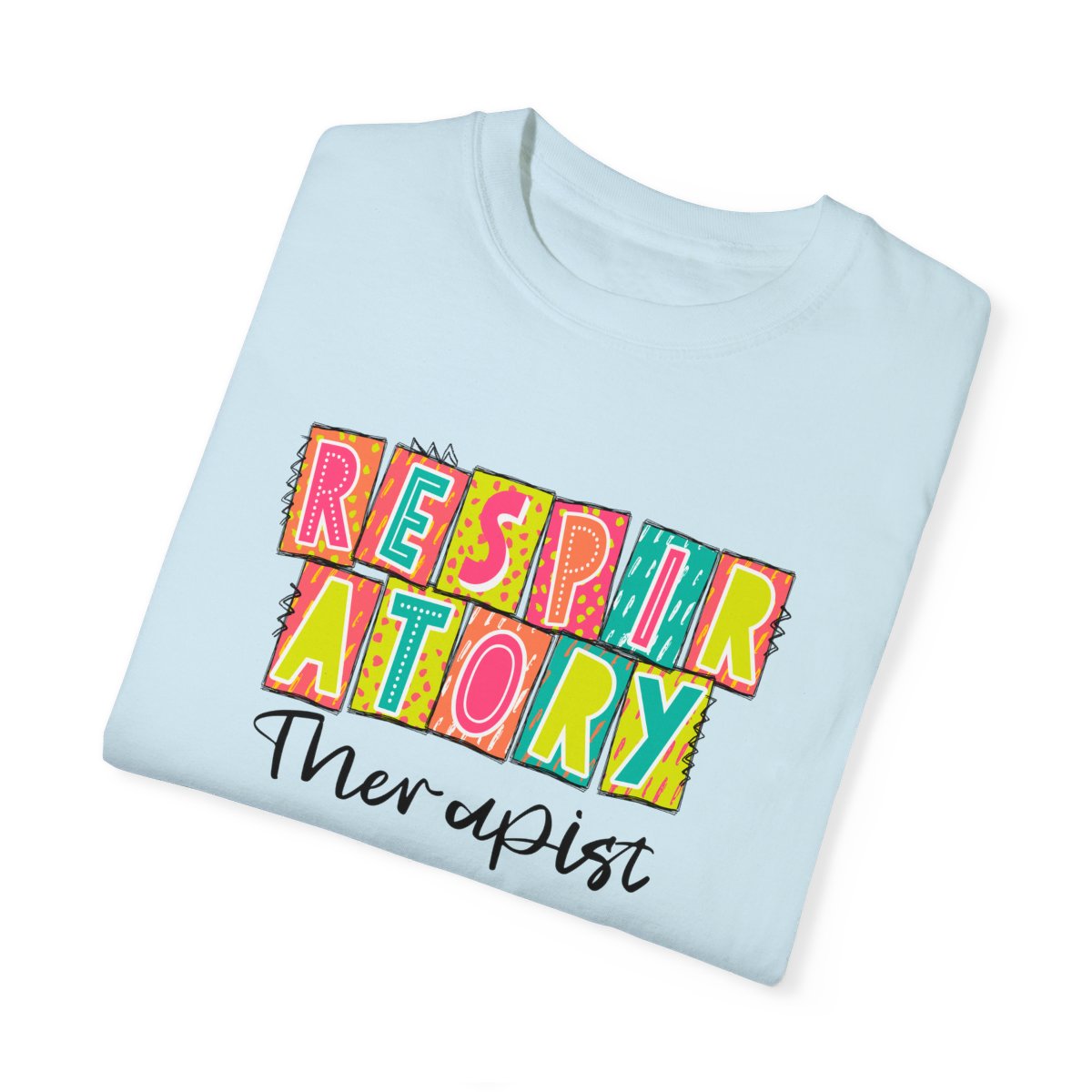 Respiratory Therapist Neon Blocks Short Sleeve Tee