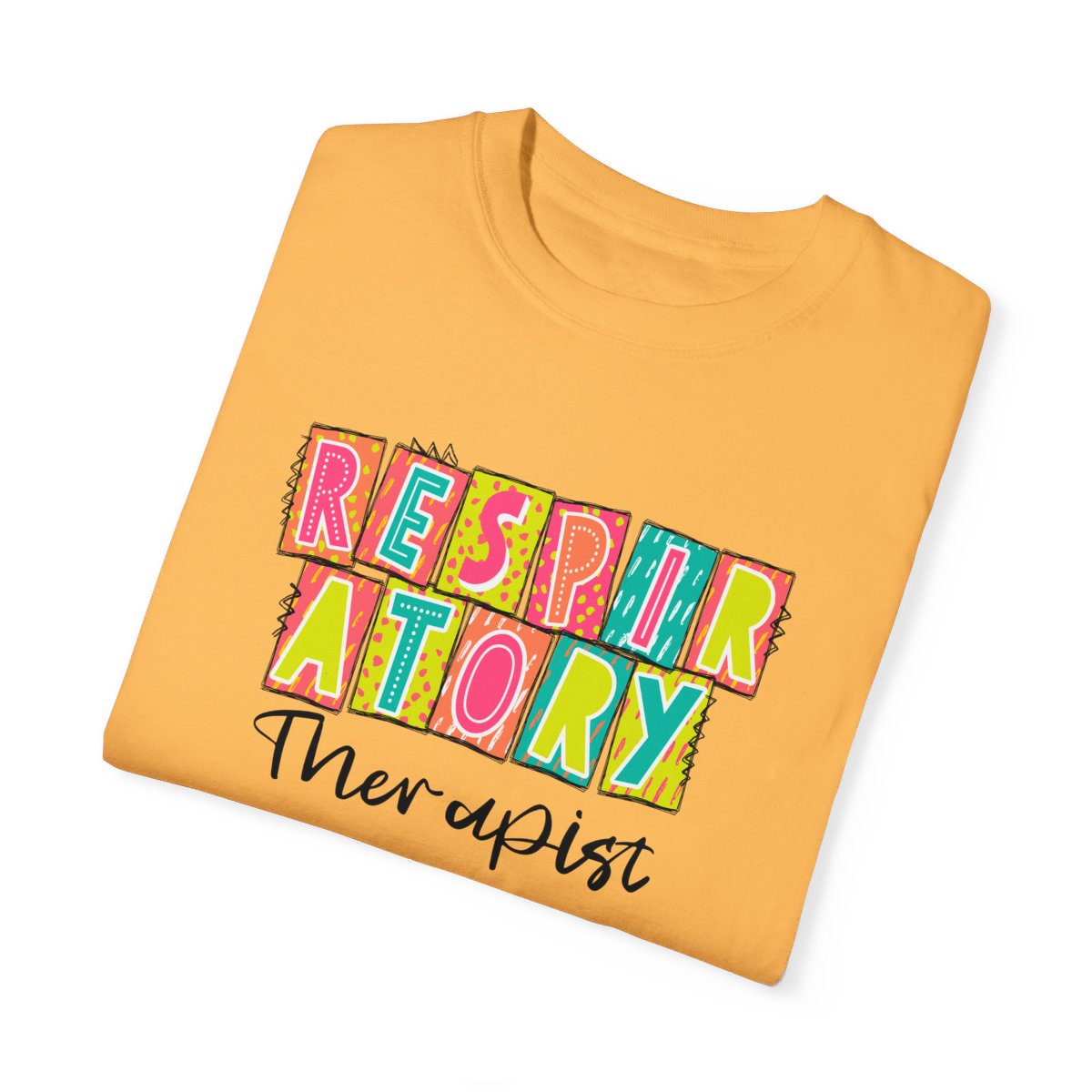 Respiratory Therapist Neon Blocks Short Sleeve Tee