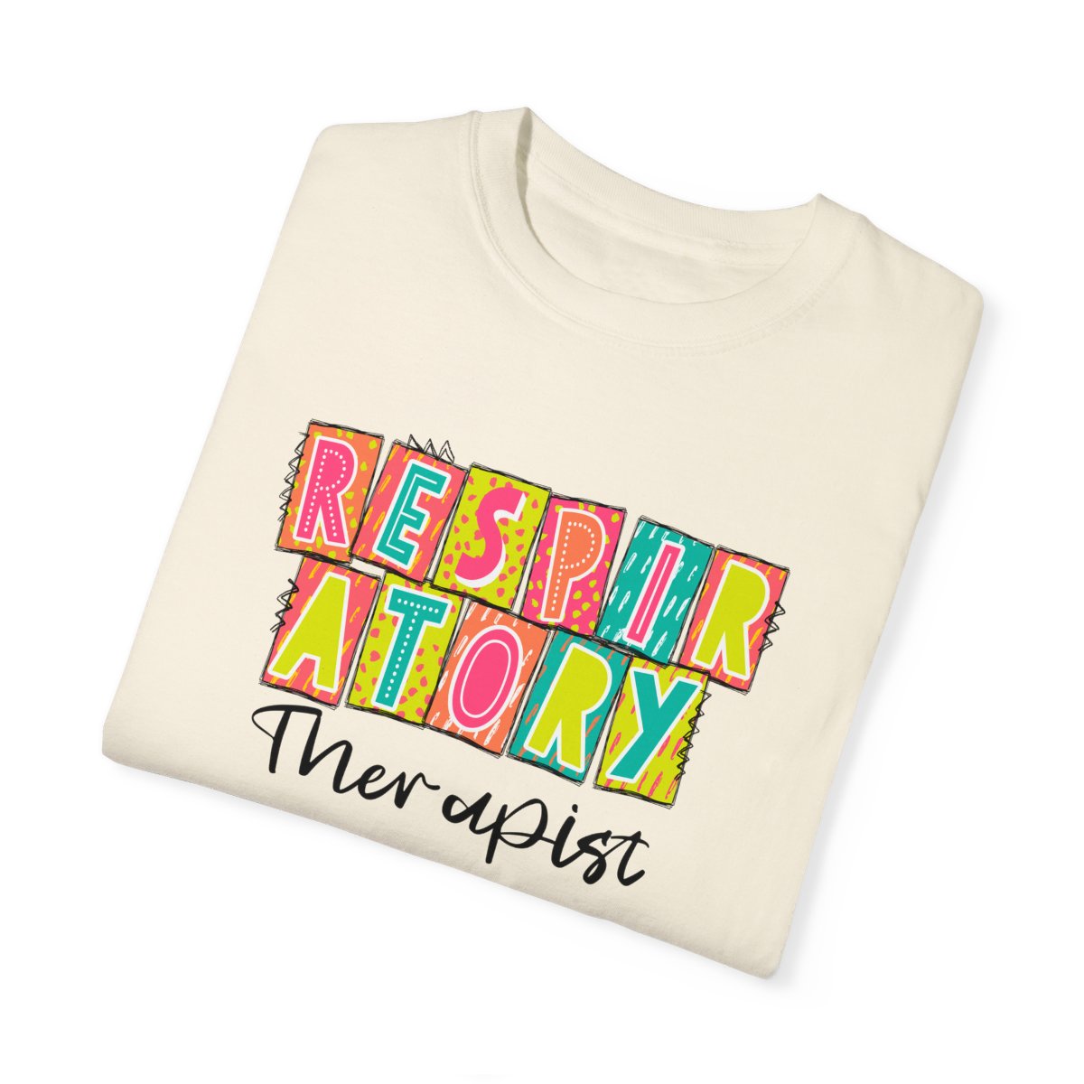 Respiratory Therapist Neon Blocks Short Sleeve Tee