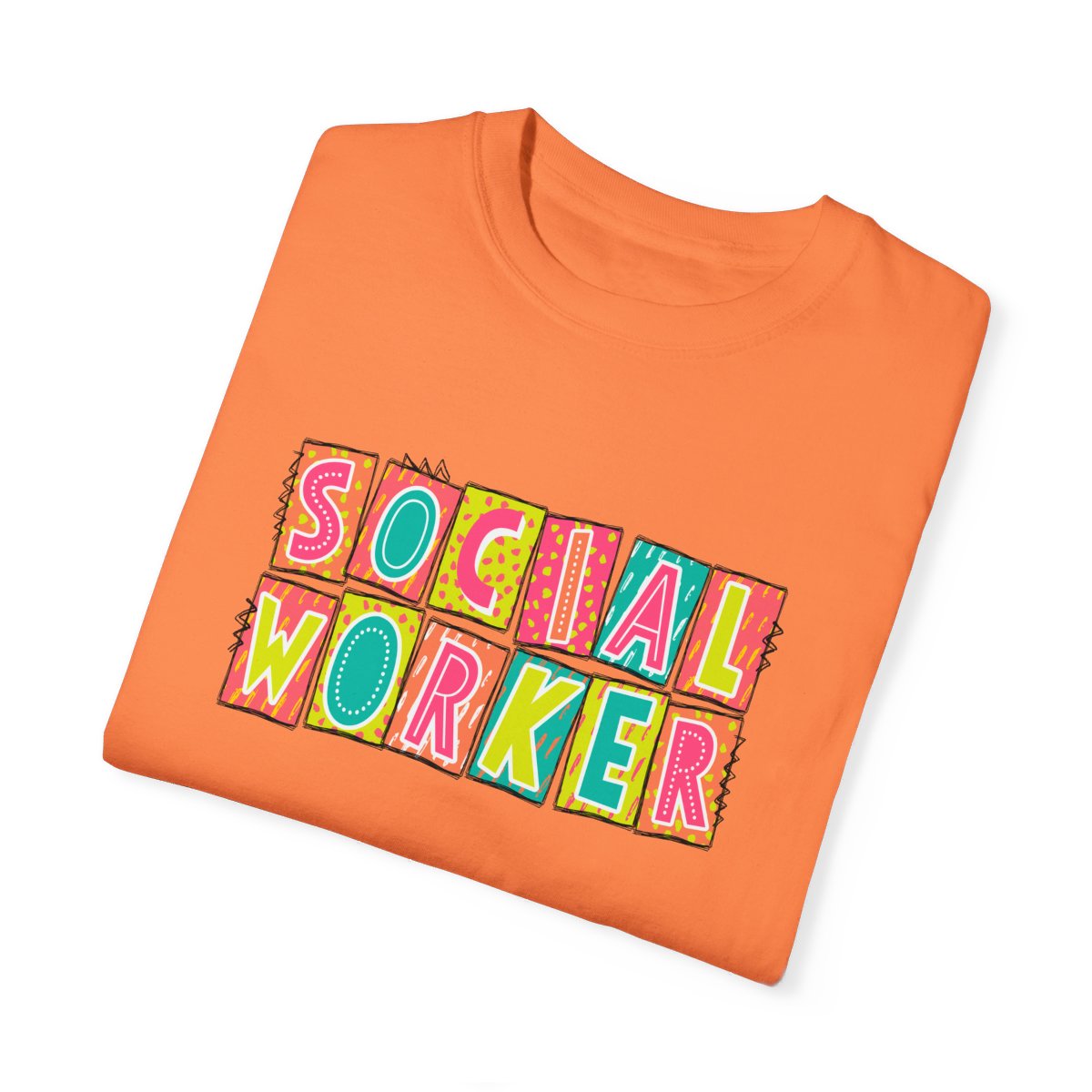 Social Worker Neon Blocks Short Sleeve Tee