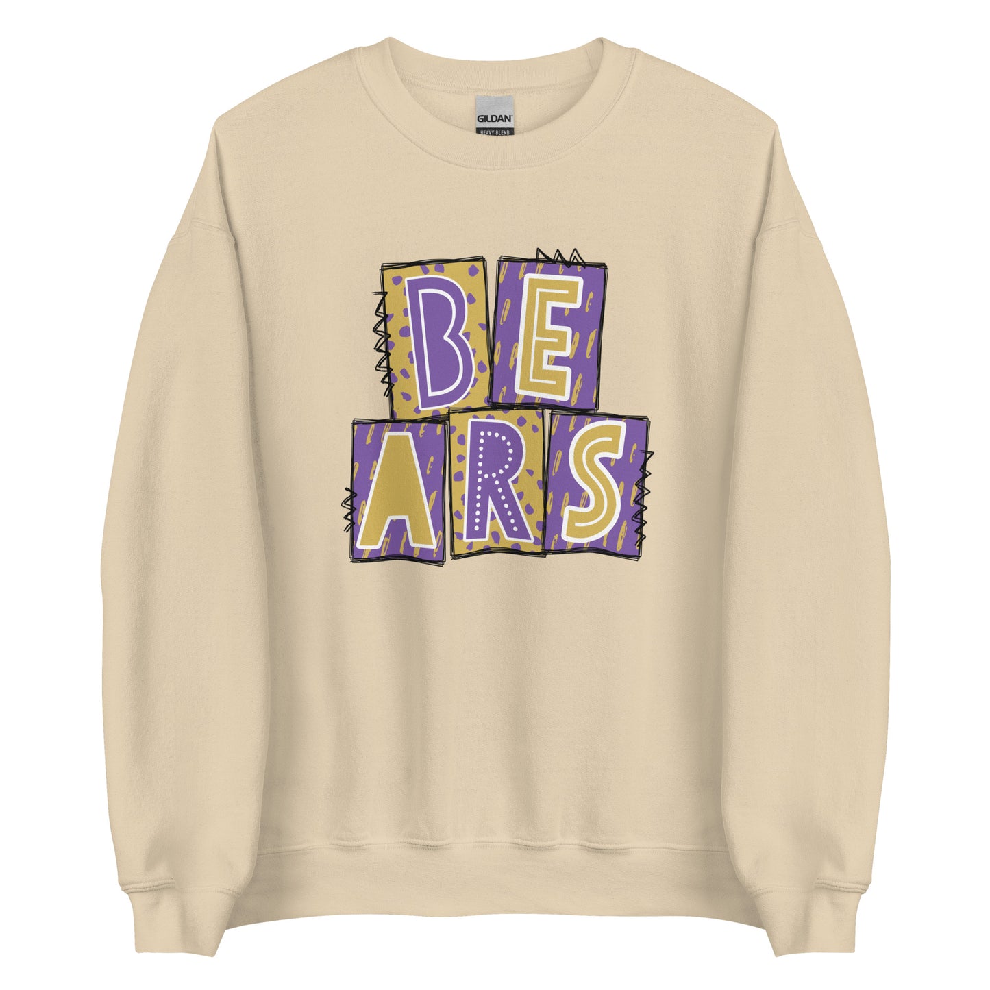 BEARS Purple and Gold Sweatshirt