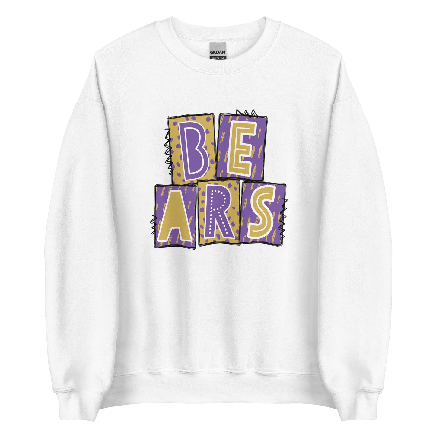 BEARS Purple and Gold Sweatshirt