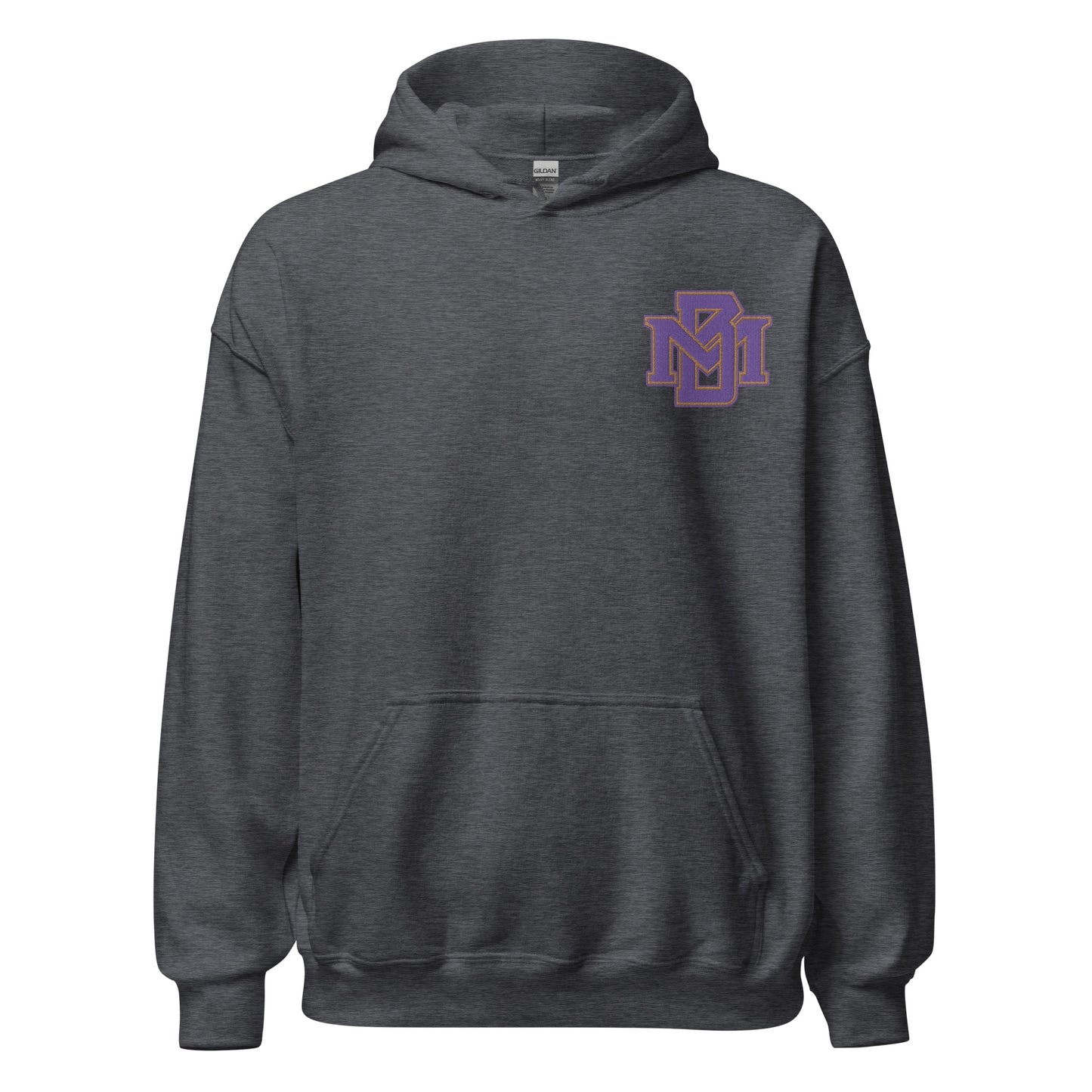 MB Purple and Gold Embroidered Hoodie