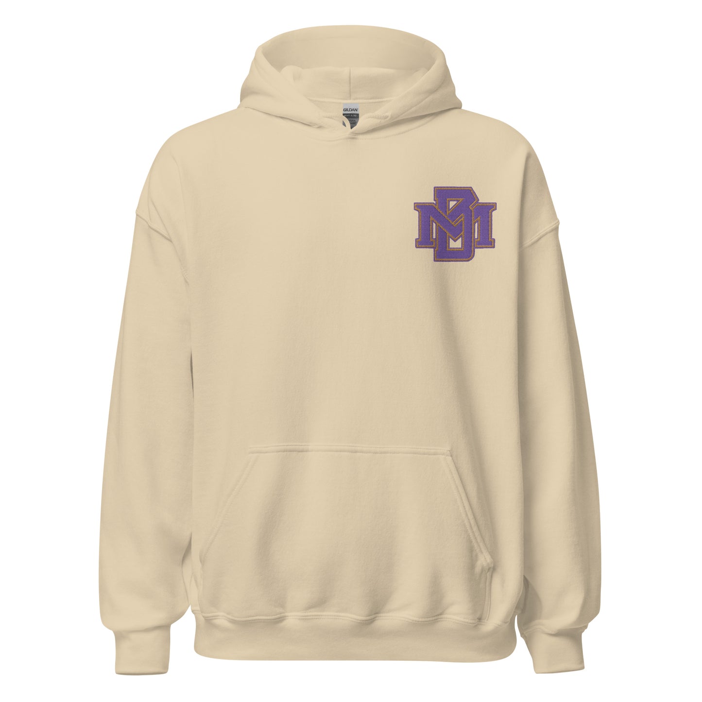 MB Purple and Gold Embroidered Hoodie