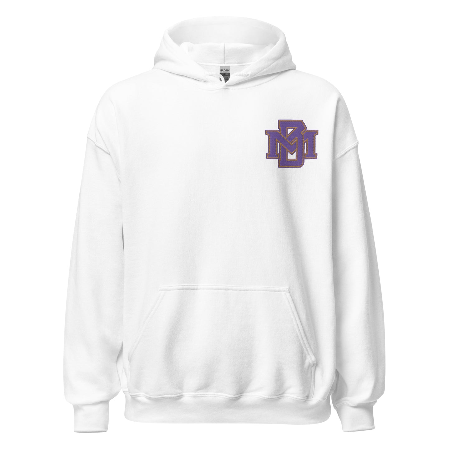 MB Purple and Gold Embroidered Hoodie