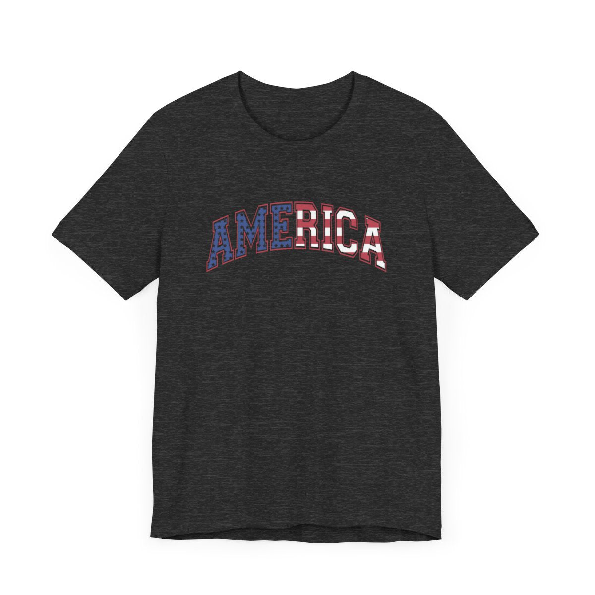 America Varsity Flag Short Sleeve Tee
