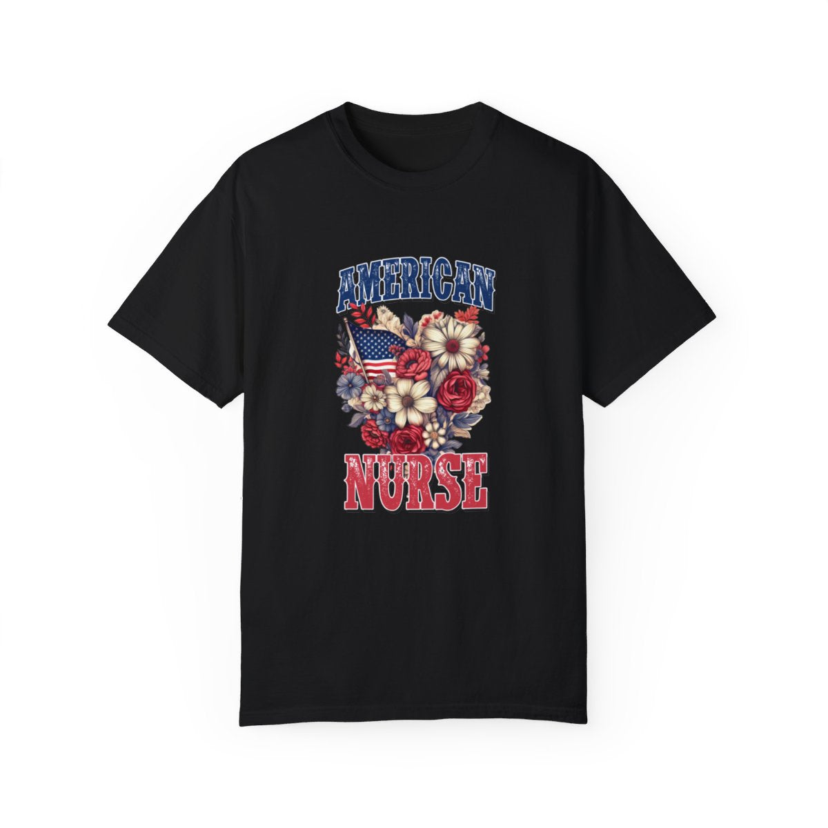 American Nurse Floral Short Sleeve Tee