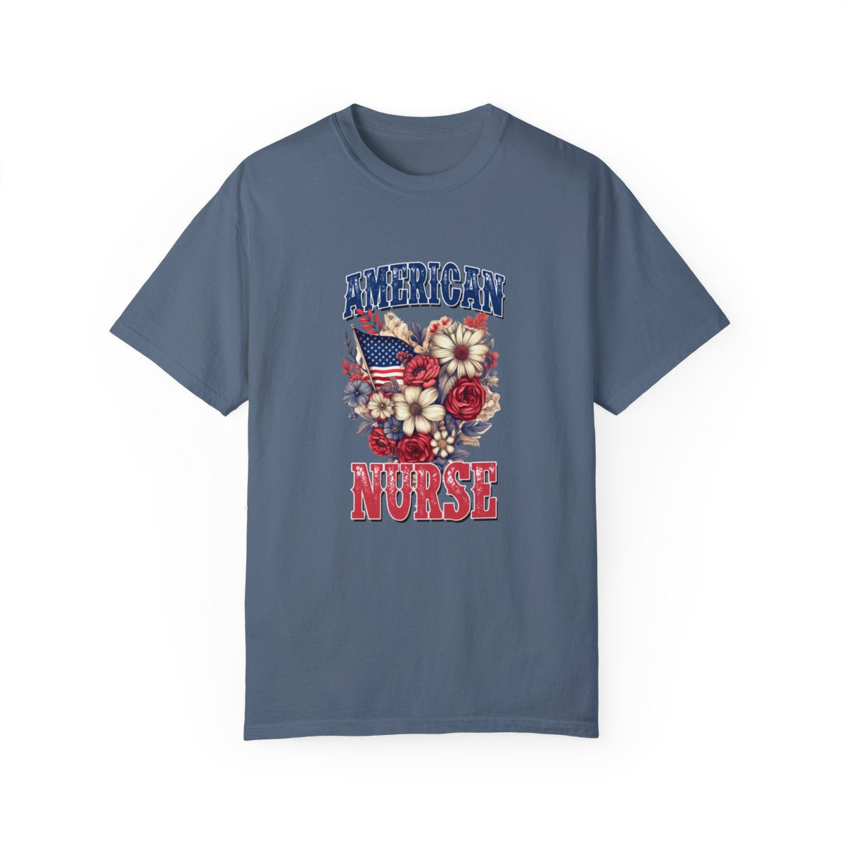 American Nurse Floral Short Sleeve Tee