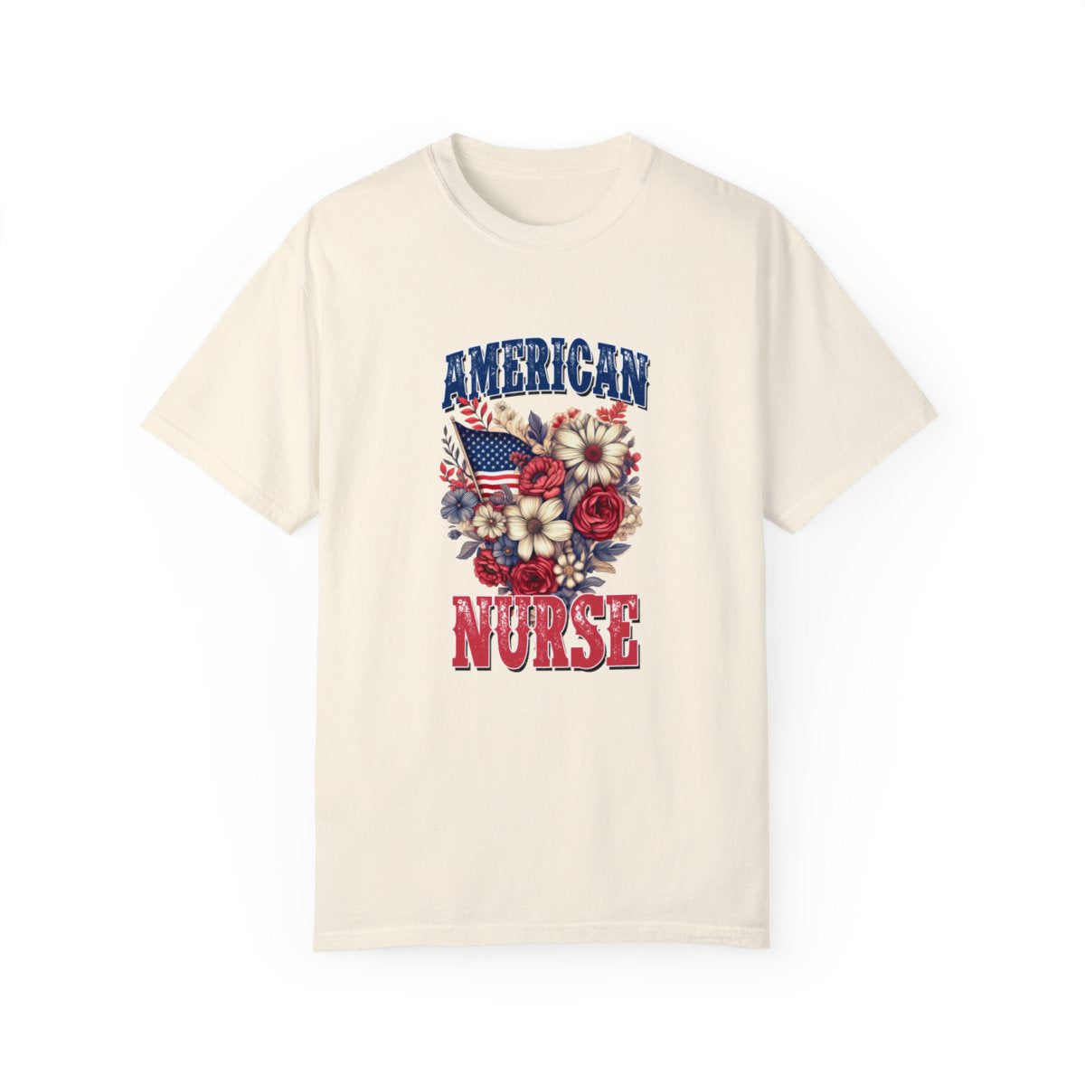 American Nurse Floral Short Sleeve Tee