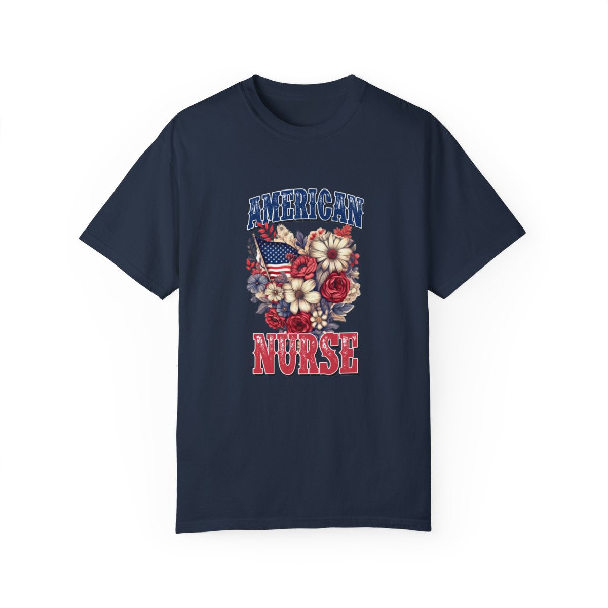 American Nurse Floral Short Sleeve Tee