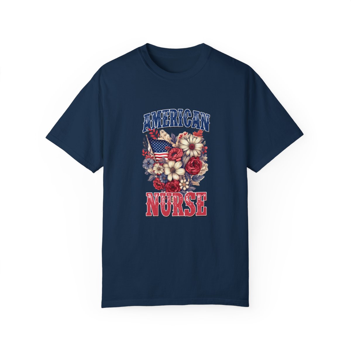 American Nurse Floral Short Sleeve Tee