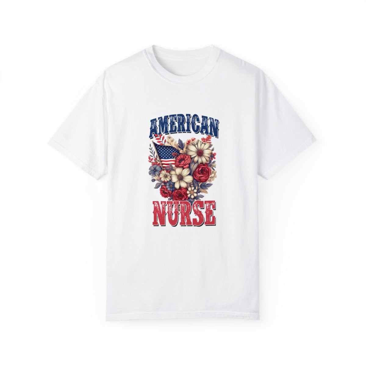 American Nurse Floral Short Sleeve Tee