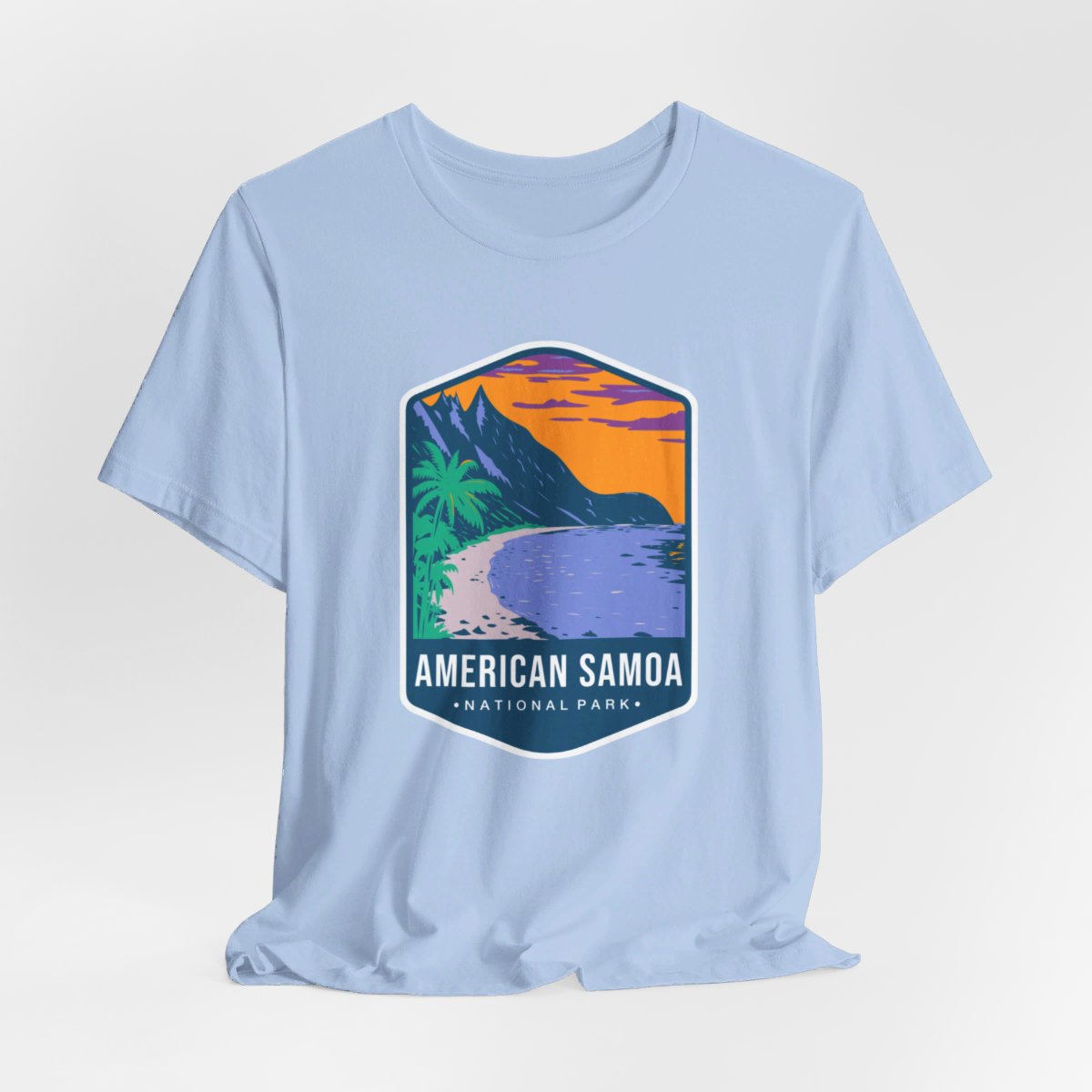 American Samoa National Park Color Badge 01 Short Sleeve Tee