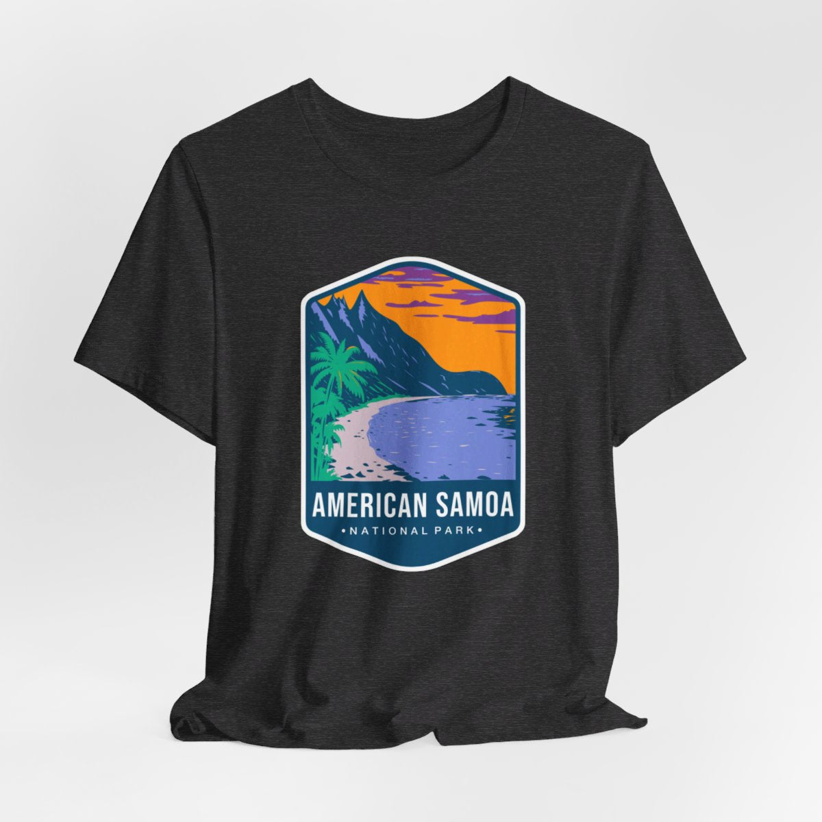 American Samoa National Park Color Badge 01 Short Sleeve Tee