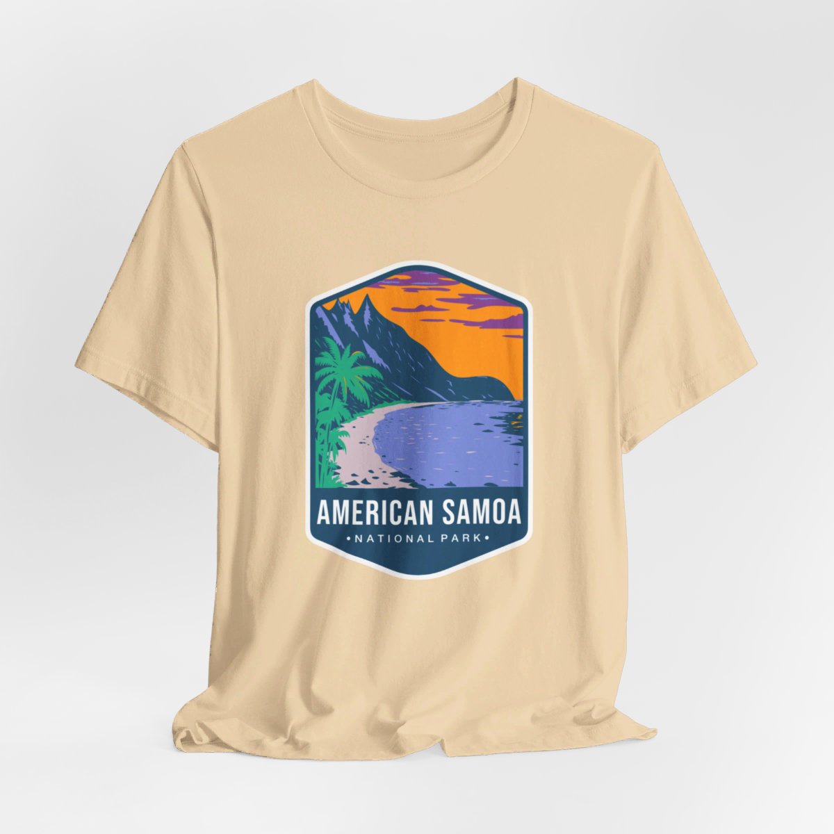 American Samoa National Park Color Badge 01 Short Sleeve Tee