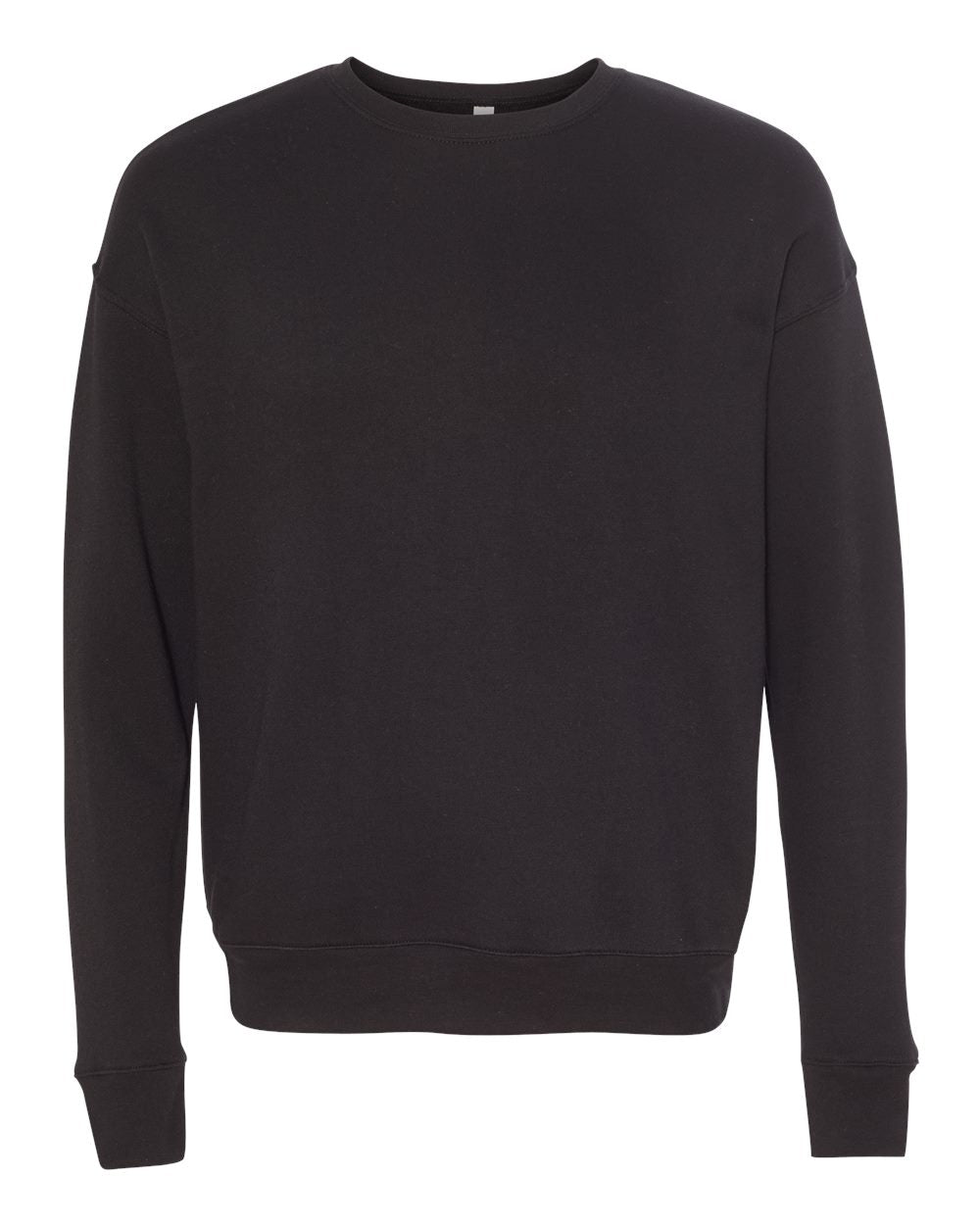 Bella Canvas 3945 (Black) - Sponge Fleece Drop Shoulder Crewneck Sweatshirt