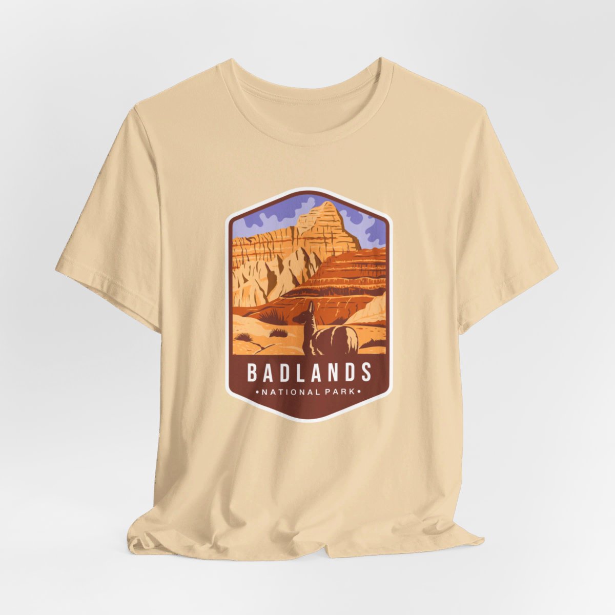 Badlands National Park Color Badge 01 Short Sleeve Tee