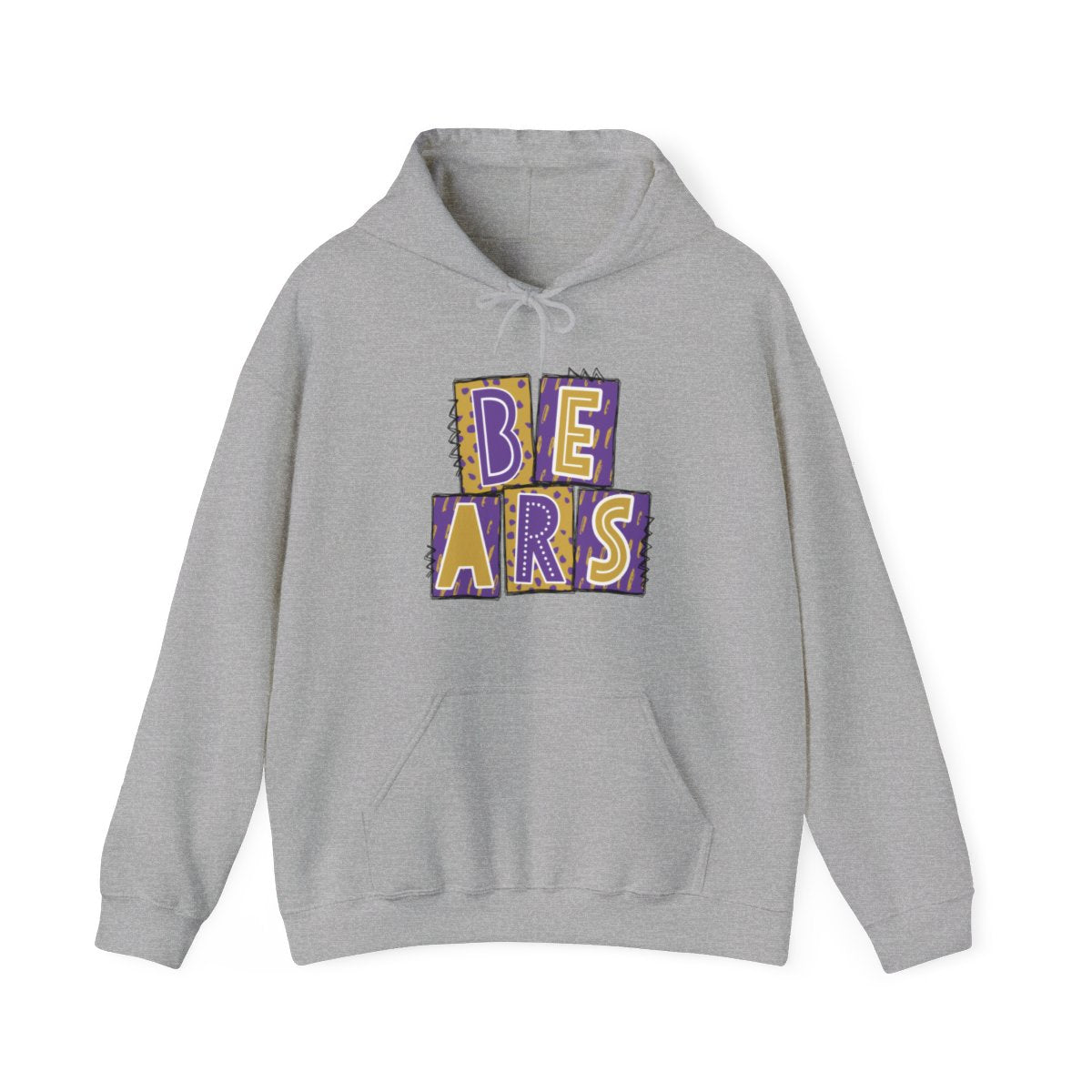 Bears Purple and Gold (Elementary) Hoodie
