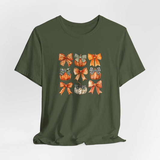 Bows and Pumpkins Short Sleeve Tee