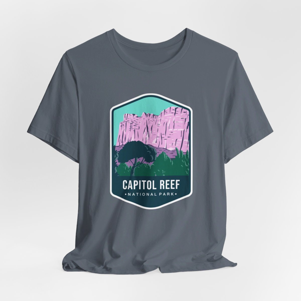 Capital Reef National Park Color Badge 01 Short Sleeve Tee