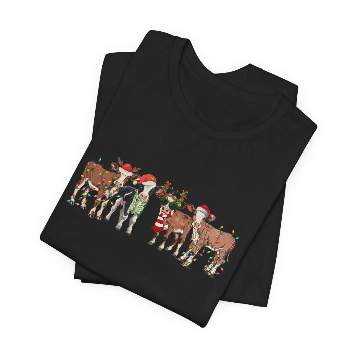 Christmas Cows Short Sleeve Tee