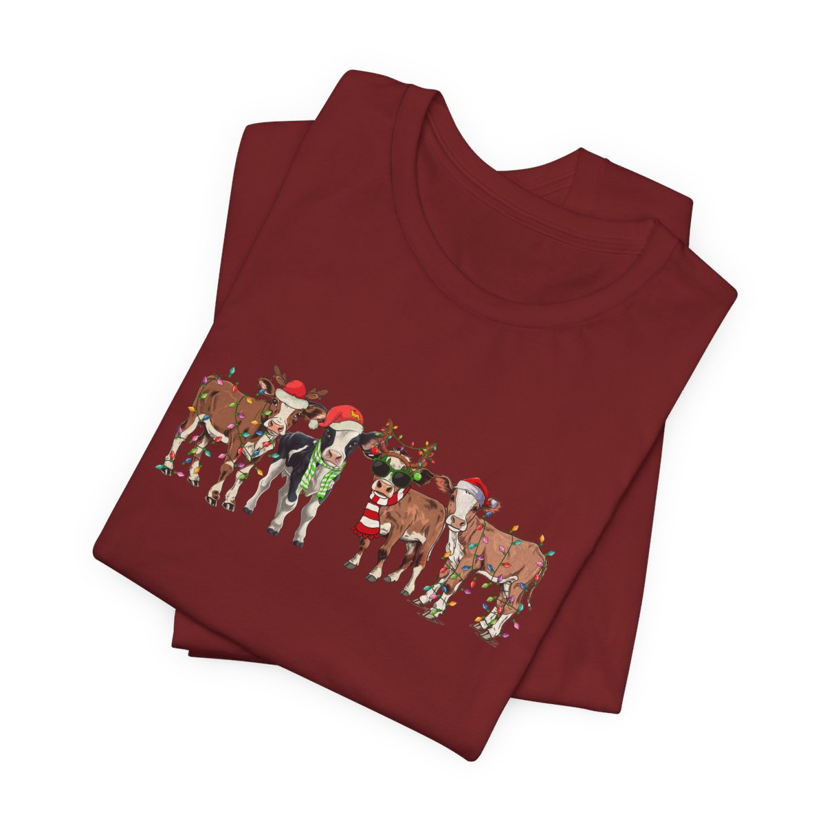 Christmas Cows Short Sleeve Tee