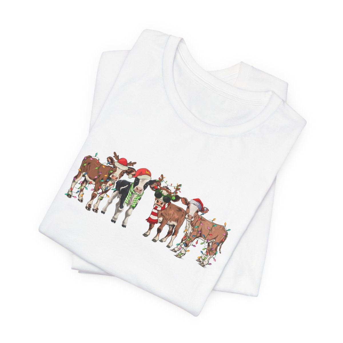 Christmas Cows Short Sleeve Tee