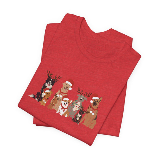 Christmas Dogs Short Sleeve Tee