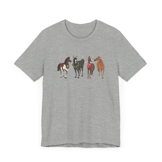 Christmas Horses Short Sleeve Tee