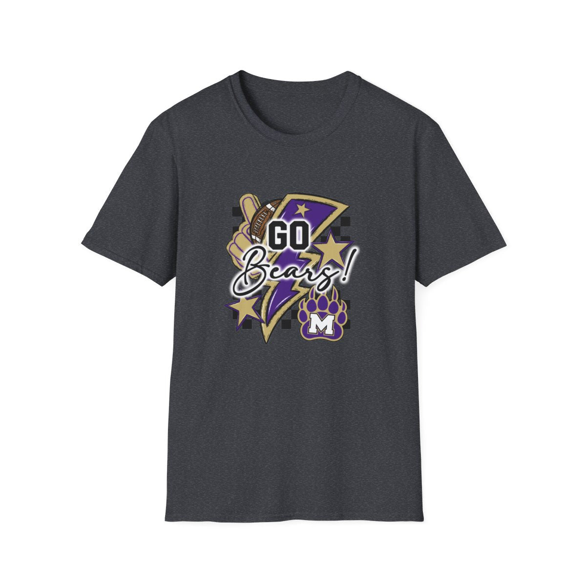 Go Bears Football Short Sleeve Tee