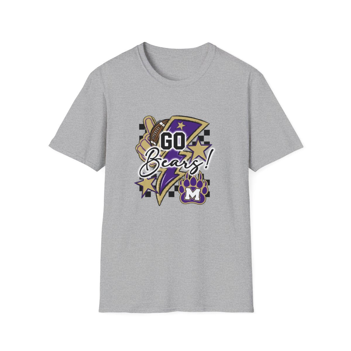 Go Bears Football Short Sleeve Tee