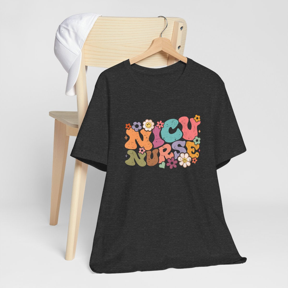 Groovy NICU Nurse Distressed Short Sleeve Tee