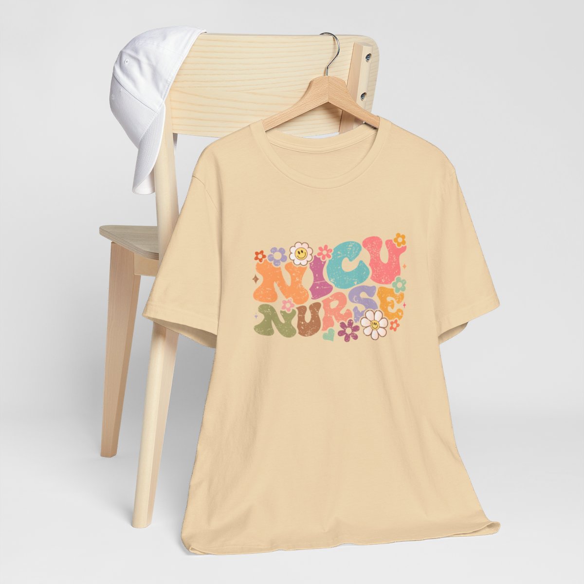 Groovy NICU Nurse Distressed Short Sleeve Tee
