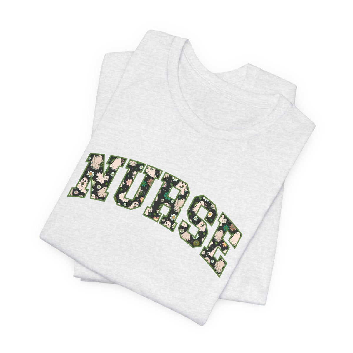 Halloween Nurse Green Short Sleeve Tee