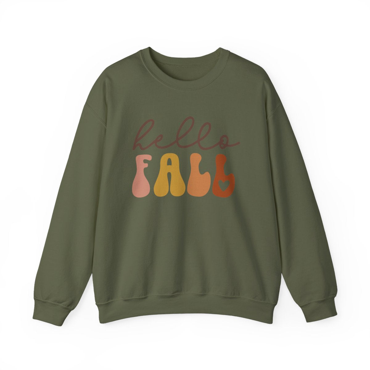 Heart Hello Fall Long Sleeve Sweatshirt