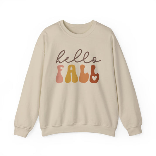 Heart Hello Fall Long Sleeve Sweatshirt