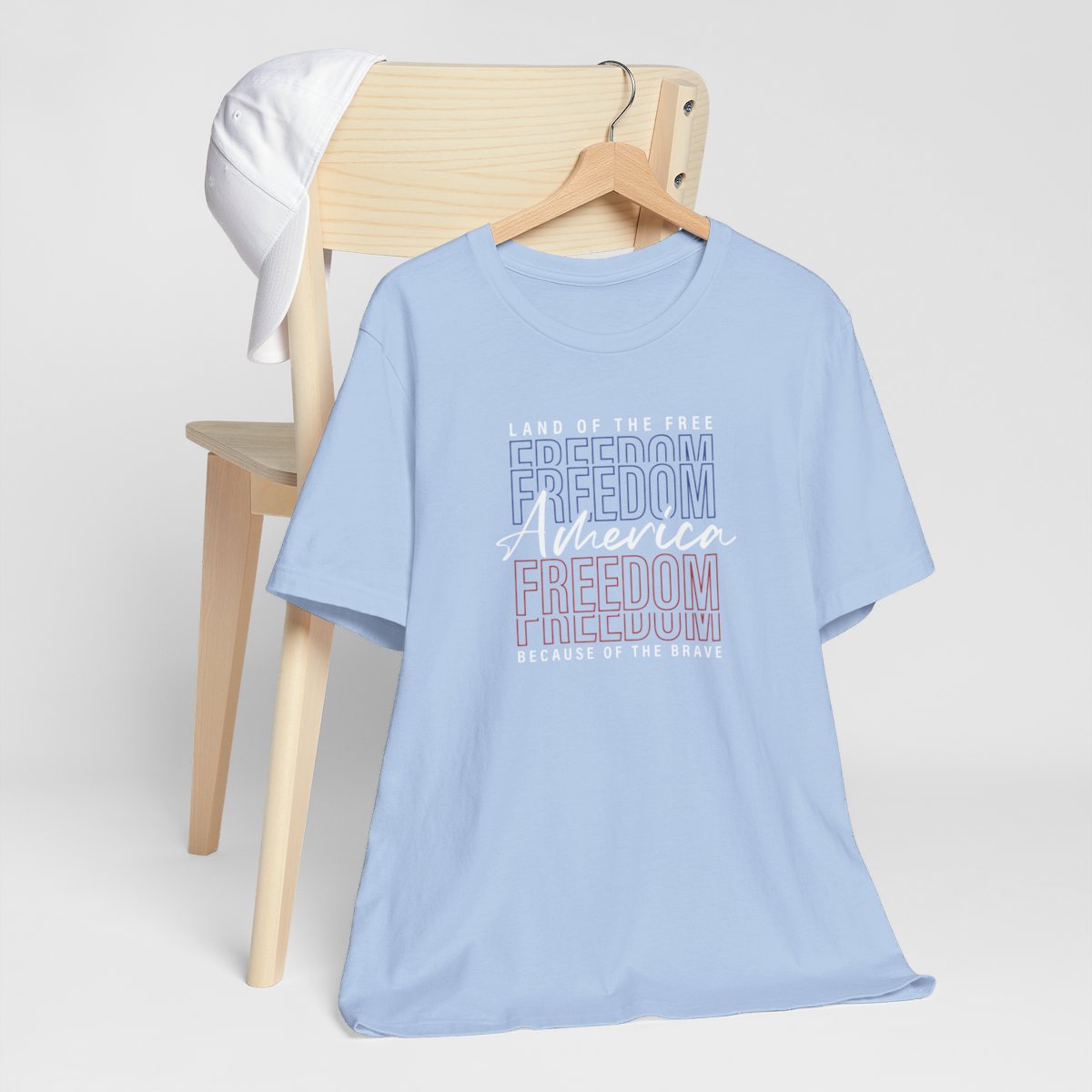 America Land of Free Because of Brave Short Sleeve Tee