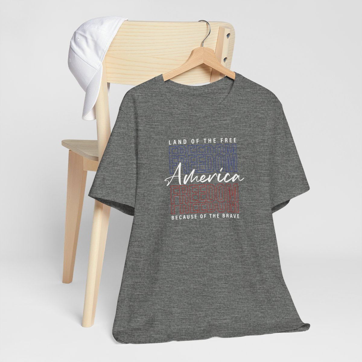 America Land of Free Because of Brave Short Sleeve Tee
