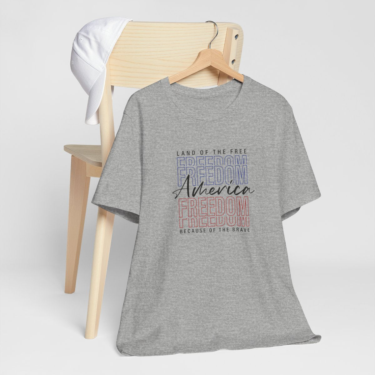 America Land of Free Because of Brave Short Sleeve Tee