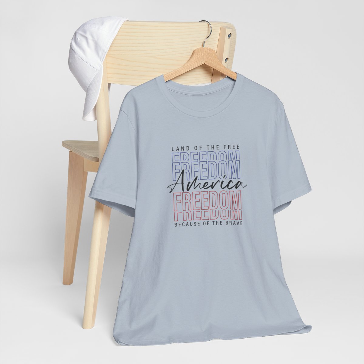 America Land of Free Because of Brave Short Sleeve Tee