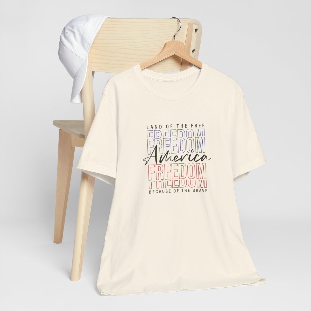 America Land of Free Because of Brave Short Sleeve Tee