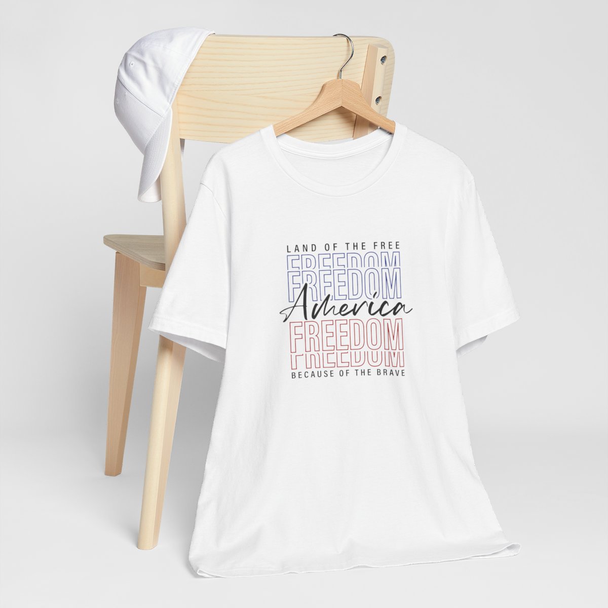 America Land of Free Because of Brave Short Sleeve Tee