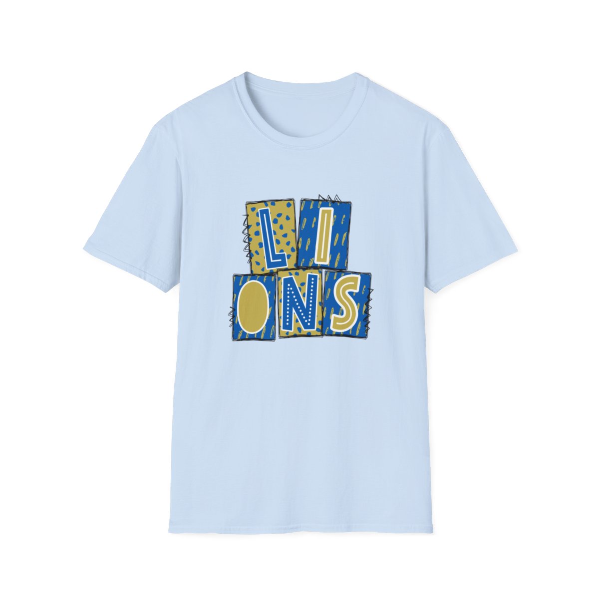 Lions Regal and Gold Short Sleeve Tee