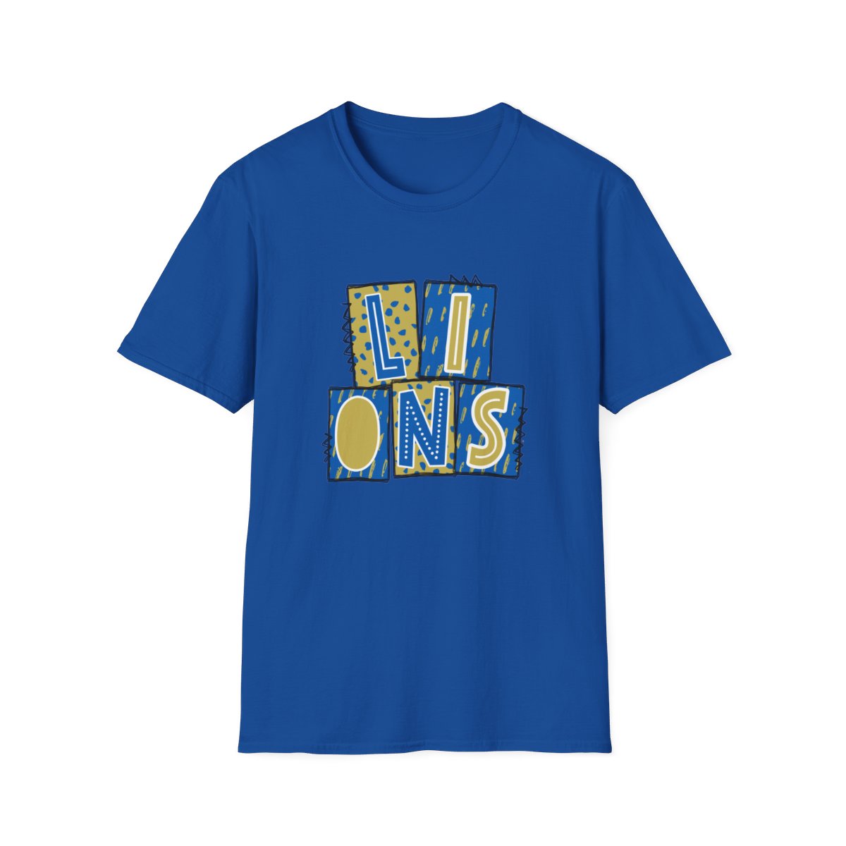 Lions Regal and Gold Short Sleeve Tee