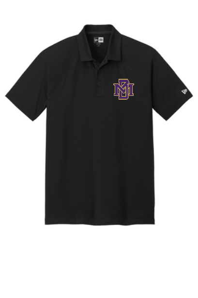 MB Purple and Gold Logo Power Short Sleeve Polo