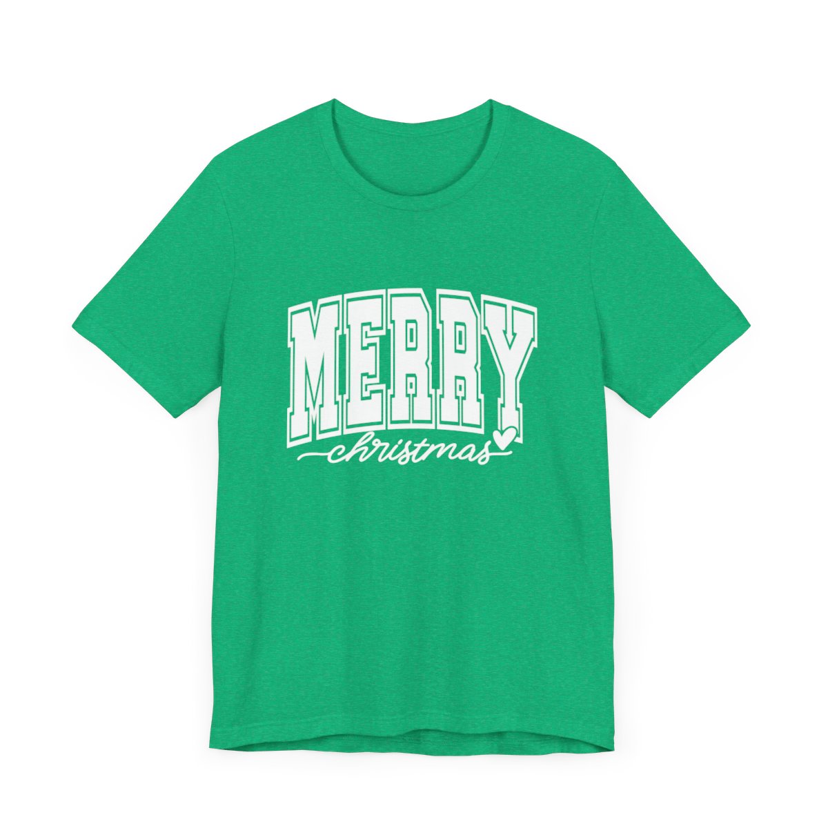 Merry Christmas Collegiate Short Sleeve Tee