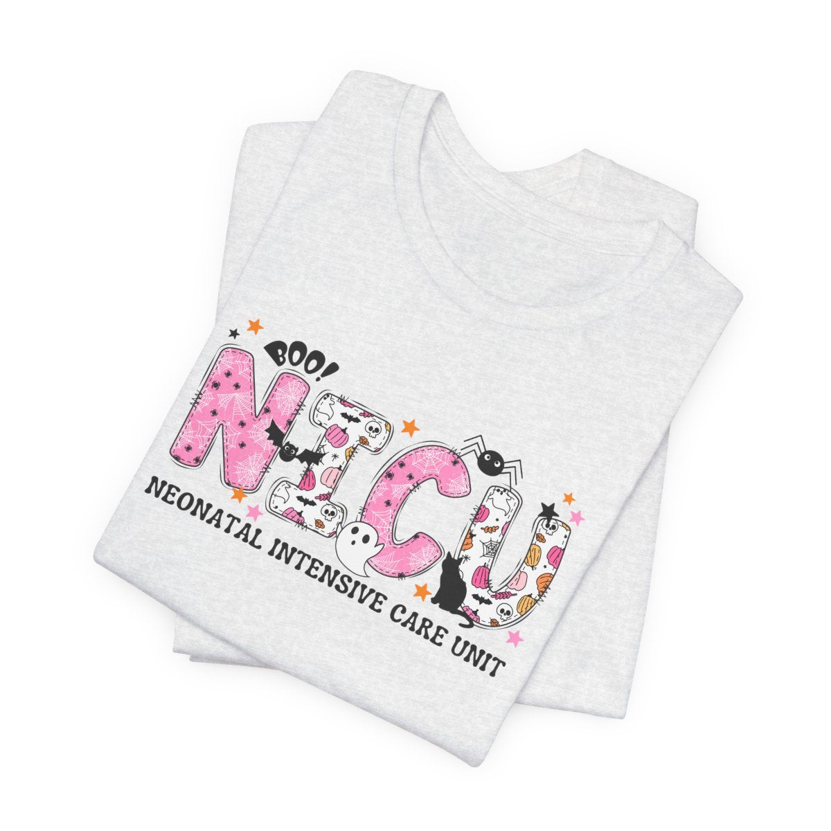 NICU Halloween Pattern Short Sleeve Tee