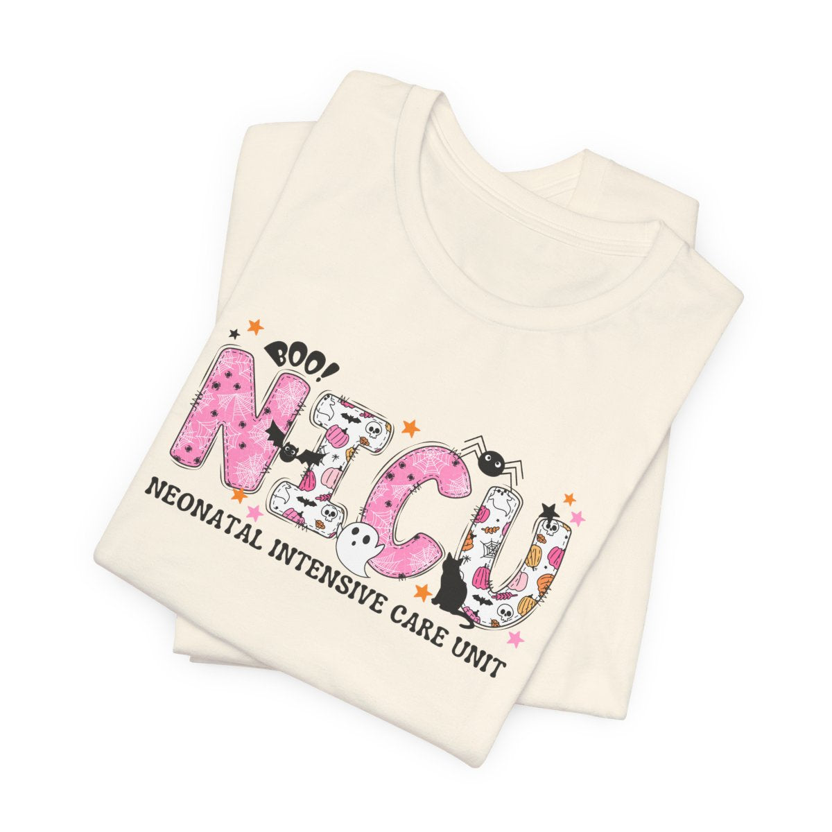 NICU Halloween Pattern Short Sleeve Tee