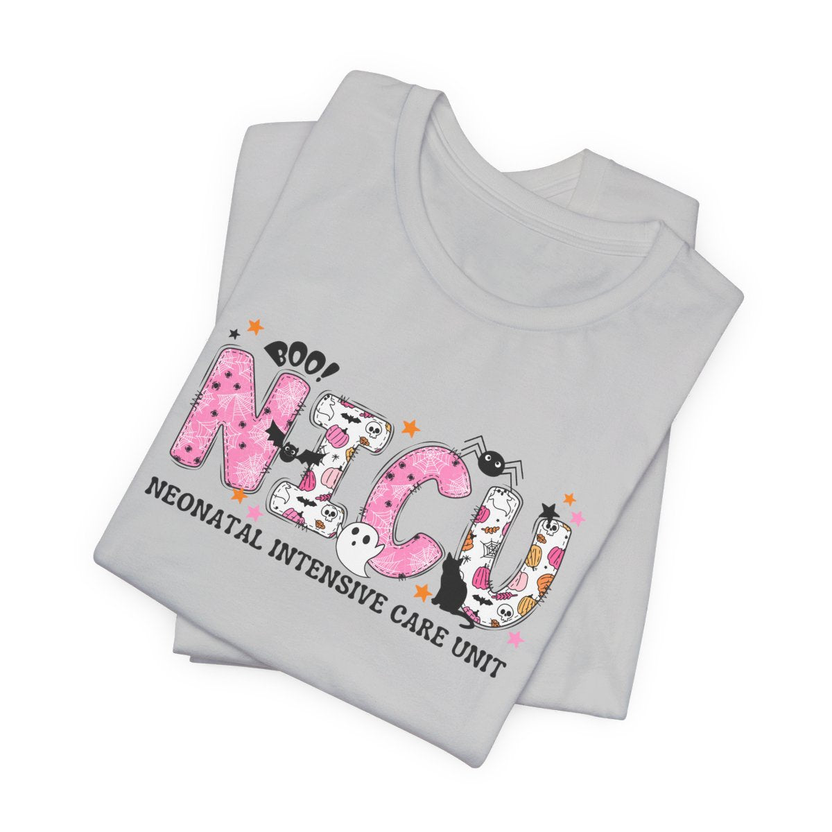 NICU Halloween Pattern Short Sleeve Tee