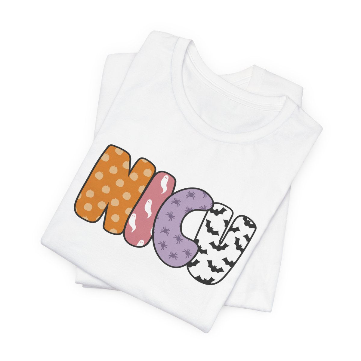 NICU Halloween Pattern Short Sleeve Tee